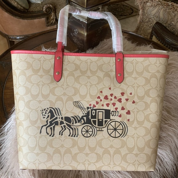Coach Handbags - Classic Coach Horse and Carriage Reversible Tote